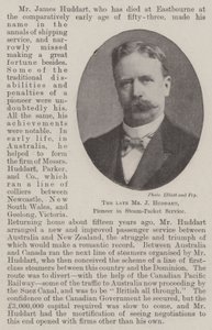 De overleden Mr J Huddart, pionier in stoomscheepvaartdienst