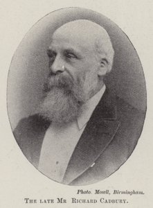 De overleden Mr Richard Cadbury door English Photographer