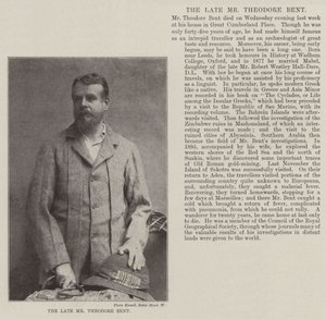 De overleden Mr Theodore Bent door English Photographer