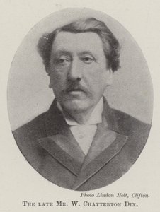 De overleden Mr W Chatterton Dix door English Photographer