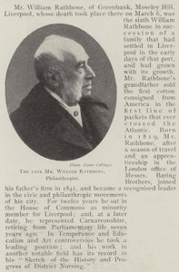 De wijlen de heer William Rathbone, filantroop door English Photographer