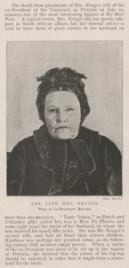 De Wijlen Mevrouw Kruger, Echtgenote van Ex-President Kruger door English Photographer