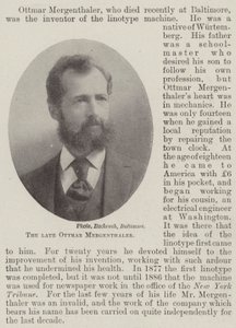 Wijlen Ottmar Mergenthaler door English Photographer