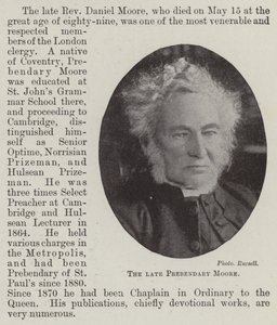 De wijlen Prebendary Moore