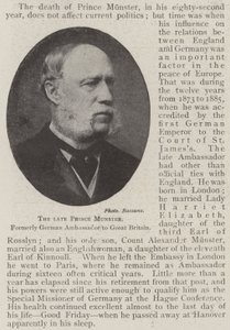 De Wijlen Prins Munster, voormalig Duits Ambassadeur in Groot-Brittannië door English Photographer