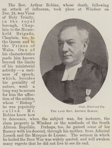 De overleden dominee Arthur Robins door English Photographer