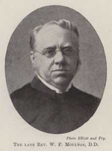 De overleden eerwaarde W F Moulton, DD door English Photographer