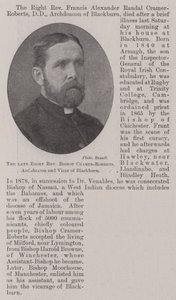 De overleden zeer eerwaarde bisschop Cramer-Roberts, aartsdiaken en pastoor van Blackburn door English Photographer
