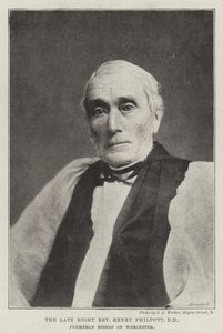De overleden Eerwaarde Henry Philpott, DD, voormalig Bisschop van Worcester door English Photographer
