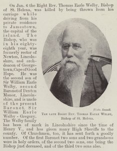 De overleden rechter eerwaarde Thomas Earle Welby, bisschop van St Helena door English Photographer