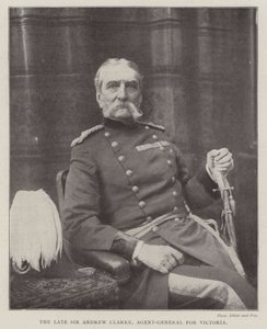 De Wijlen Sir Andrew Clarke, Agent-Generaal voor Victoria door English Photographer