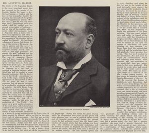 De wijlen Sir Augustus Harris door English Photographer