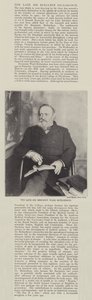 De overleden Sir Benjamin Ward Richardson door English Photographer