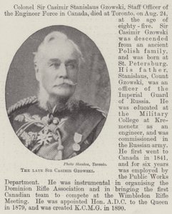 De wijlen Sir Casimir Gzowski door English Photographer