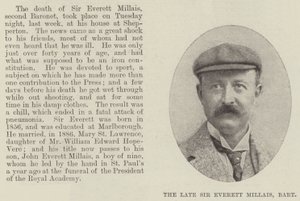 Sir Everett Millais, Baronet door English Photographer