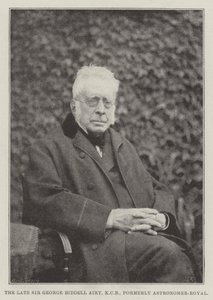 De overleden Sir George Biddell Airy, KCB, voormalig Astronoom-Royaal