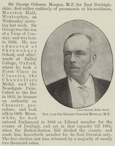 Sir George Osborne Morgan, MP door English Photographer