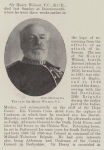 Wijlen Sir Henry Wilmot, VC door English Photographer