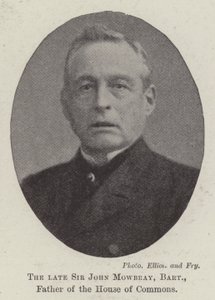 De overleden Sir John Mowbray, baronet, vader van het Lagerhuis door English Photographer