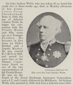 De wijlen Sir John Sydney Webb