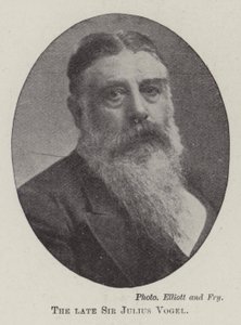Wijlen Sir Julius Vogel door English Photographer