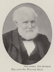 De overleden Sir William Gray door English Photographer