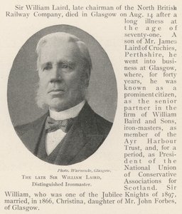 De overleden Sir William Laird, Onderscheiden IJzermaker door English Photographer