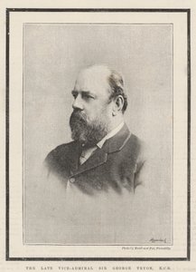 De wijlen Vice-Admiraal Sir George Tryon door English Photographer