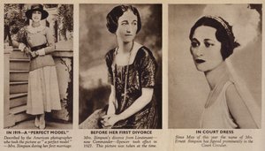 De jongere mevrouw Simpson, toekomstige hertogin van Windsor door English Photographer