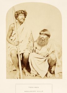 Toda Mannen, Neelgerry Heuvels, uit Het Volk van India, door J. Forbes Watson, gepubliceerd 1868