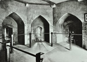 Tower of London, Tower Hill: staatsgevangeniskamer in Beauchamp Tower, 1895