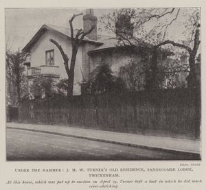 Onder de hamer, J M W Turners oude residentie, Sandycombe Lodge, Twickenham door English Photographer
