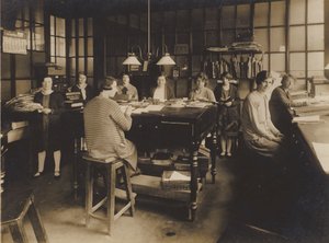 Ongeïdentificeerde Engelse ingenieurswerken, begin 20e eeuw (zwart-wit foto) door English Photographer