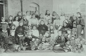 Onbekende klas meisjes, 1896