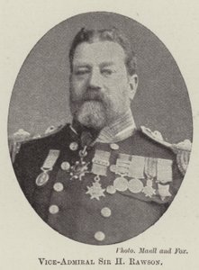 Vice-admiraal Sir H Rawson door English Photographer