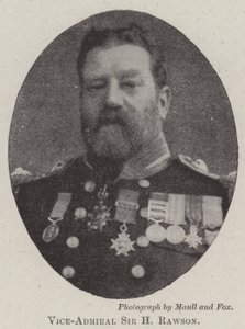 Vice-admiraal Sir H Rawson door English Photographer