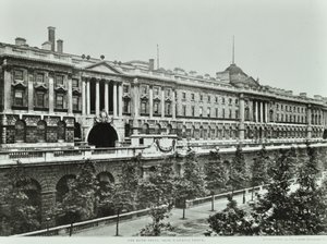 Victoria Embankment, Westminster: Somerset House, gevel naar Victoria Embankment, 1896