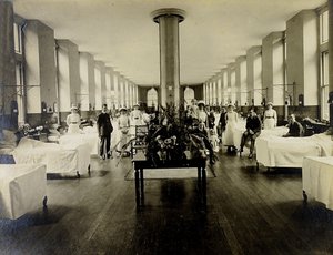 Victoria-afdeling in St. Thomas Hospital, Londen, ca. 1900