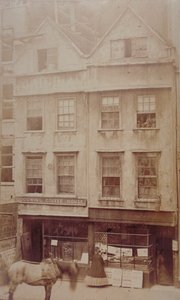 Uitzicht op Goodwins Coffee House, Aldersgate Street, ca. 1880