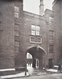 Uitzicht op Lincolns Inn Gateway, Londen, 1876