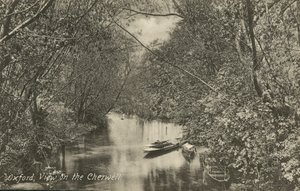 Uitzicht op de rivier de Cherwell, Oxford, Oxfordshire