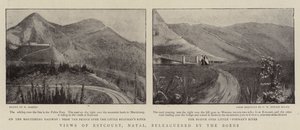 Gezichten van Estcourt, Natal, belegerd door de Boeren