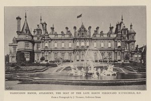 Waddesdon Manor, Aylesbury, de zetel van de overleden Baron Ferdinand Rothschild, MP door English Photographer