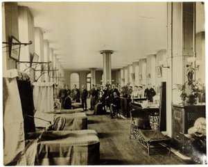 Afdeling in St. Thomas Hospital, Londen, ca. 1890