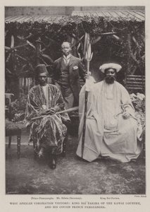 West-Afrikaanse Kroningsbezoekers, Koning Bai Farima van het Kawai-land en zijn Neef Prins Pamayangba