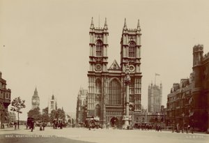 Westelijke voorzijde van Westminster Abbey door English Photographer