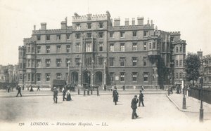Westminster Hospital in Westminster door English Photographer