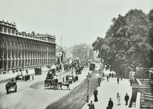 Whitehall, Westminster LB: kijkend naar het noorden, 1890