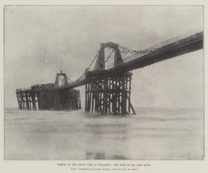 Wrak van de Kettingpier in Brighton, de Pier in zijn Laatste Dagen