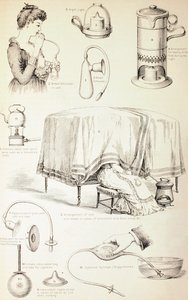 19e Eeuwse Kinderkamer Apparatuur, ca. 1890